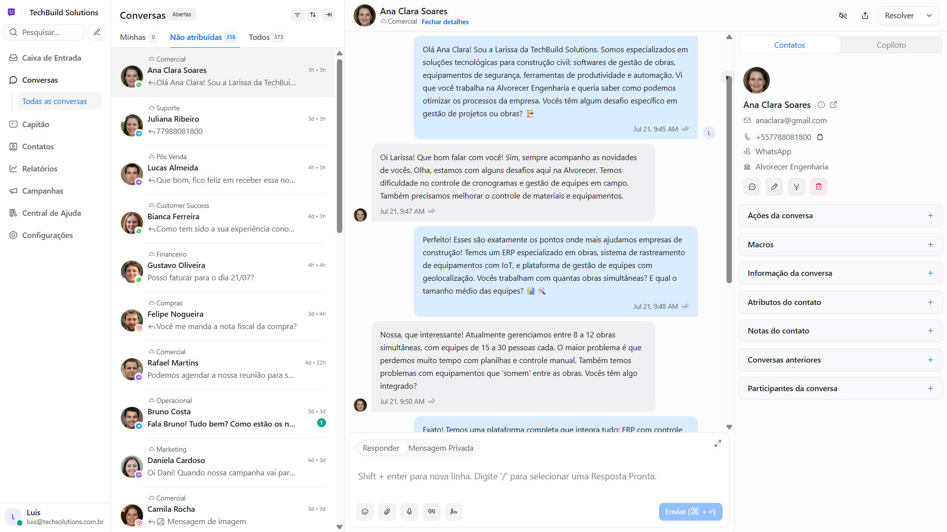 Quando o orçamento some: como manter o cliente engajado no WhatsApp